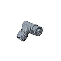 Amphenol LTW MSAP-04BFFA-SR7001 Sensor Cables / Actuator Cables M12 Circular Metric Connector, A Code, Plastic, 4A, 04 pins, Female Connector, Female Contact, Right Angle, Screw Thread, Solder, Field Installable, F4.5 - F6.5mm, IP67 Mated