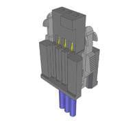 Samtec SFSS-03-28-G-08.00-SR Discrete Wire Cable Assemblies .050" Tiger Eye Single Row Discrete Wire Cable Assembly, Socket