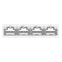 Molex 34707-7000 Shrouded STAC64 VHDR 2BAY 40CKT 20A-20B