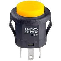 NKK Switches LP0125CMKW015DB Wireless DPDT ON-(ON) 3A AMB ILLUM SNAP-IN MOUNT