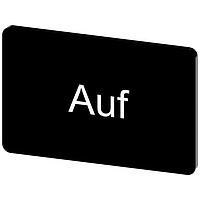 SIEMENS 3SU19000AD160AD0 Labeling Plate, Auf INSCR. LABEL, BLACK 17.5 X 27MM, AUF