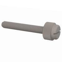 Essentra Components 090832112TEG Knurled Screw Slotted Thumb Screw, #8-32 Thread, 1 1/8 Lg