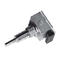 Nidec Components REC16K25-205-B Incremental 25 P/R resolution, manual optical, square wave, 16mm square, socket terminal, detent feel, single shaft with push switch