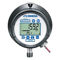 OMEGA DPG9245-1K-A-S2 Advanced Digital Pressure Gauge with Output and Alarms (Gauge, 1000 psi, NPT Male, 1/4 in)