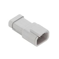 DEUTSCH - TE Connectivity DTM04-3P-E003 3-Way 3P SZ 20 DTM RECEP W/ END CAP GREY