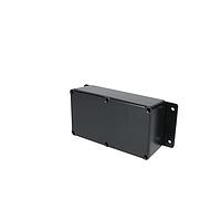 Bud Industries CU-4476-B Enclosures Econobox Diecast Aluminum Box with Mounting Bracket Black (6 X 2 X 3.3 In)