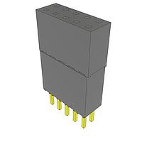 Samtec ESQ-105-69-G-D Sockets Elevated Socket Strip, 0.100" Pitch