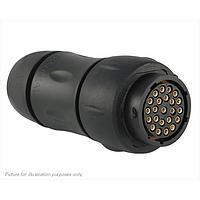 Eaton Souriau-Sunbank UTS1JC1823SX Receptacles Plastic in line receptacle, with cable gland backshell, for 23 female contacts, IP68/69K, keying X