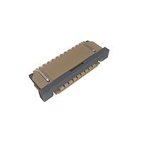 Amphenol FCI SFW10R-1STAE1LF Board Mount 1.00mm Flex Connector, SFW-R series, 10 Position, Bottom side Contact, Side Entry Surface Mount ZIF Connector, Lead Free, Selective Gold plated Terminals with Tin-plate Solder-tail.