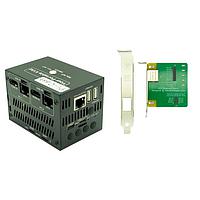 HackerGadgets Pi-Cast-PRE-06 Embedded Box Computers A Pi-Cast KVM with Dual-ATX multi-port switch capable of toggling between HDMI, USB, and ATX power signals between two PCs.