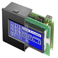 DISPLAY VISIONS EA KIT128-V24TPB LCD Graphic Displays 128x64 Blue/White NRND w/Touch Panel