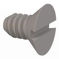 Essentra Components 020440A018PC Slotted Countersunk 82 Slotted CSK Screw, #4-40 Thread, 3/16 Lg