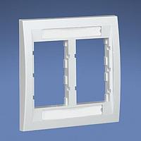 Panduit CBEIW-2GY Wire Ducting & Raceways Faceplate Frame Double Gang Exec