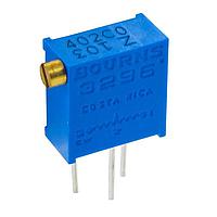 Bourns 3296Z-1-105 0.375 in Square Trimmer Resistor 3/8" 1Mohms Sealed Horizontal Adjust