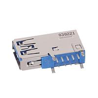 Amphenol Commercial Products GSB3116342DHR USB Type A Connectors USB3.0, A, RECEPTACLE, UPRIGHT DIP