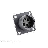 Eaton Souriau-Sunbank UTSX0106P Receptacles Square flange receptacle, without backshell, for 6 male contacts, IP68/69K