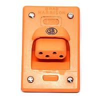 Molex 1300190018 Receptacles DB 4P ANGLE RECP ORANGE