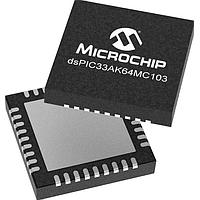Microchip Technology dsPIC33AK64MC103-I/M7 Single-Core Digital Signal Controllers dsPIC33A, FPU, 200MHz, 64K Flash, 16K RAM, MC-PWM, 12-bit ADCs, Op Amps, Comp.