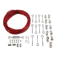 Banner Engineering RPAK-CHP2-40-TA Switch Hardware Ropepull hardware kit; 40 m 3 mm steel rope, 11 eye bolts, 11 pulleys, 4 clamps, 4 thimbles, and 1 turnbuckle