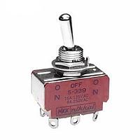 NKK Switches S339 Toggle Switches DPDT ON-OFF-MOM 15A SOLDER LUG