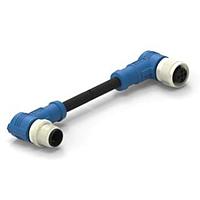 AMP Connectors - TE Connectivity T4162214002-001 Sensor Cables / Actuator Cables M12-2MR-0.5SH M12-2FR-PVC