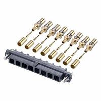 Harwin M80-FC305F1-08 Discrete Wire Cable Assemblies FEMALE CRIMP COAX 8 POS 6 GHz 50 Ohm