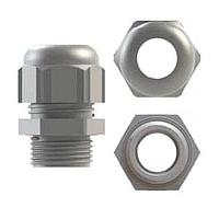 Alpha Wire PPC7 SL080 Cable Glands 0.31 inch Thread Len. Clamp Rng 3mm - 6.5mm Plastic - Slate