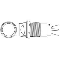 Dialight 607-2312-110F LED Panel Mount Indicators YELLOW DIFFUSED