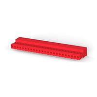 AMP Connectors - TE Connectivity 5-640440-4 Receptacle Assembly 24P 22AWG MTA100 CON ASSY WHT W/RED STRPE