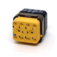 DEUTSCH - TE Connectivity DMC-M99-10PN Rectangular MIL Spec Connectors DMC INS P 10C 8#20 2#16 N WC