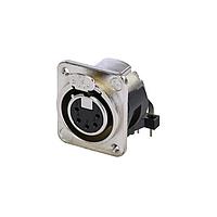 NEUTRIK NC5FDM3-H-1 XLR Connectors Receptacle DM3 H-1 series 5 pin female - PCBH - nickel/silver