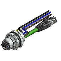 Amphenol CONEC 57-02423 Ethernet Cables / Networking Cables ENP-17-1-FSH2PBU4PEDST4-45S-RS8.33-0,5/0,5/G6/150/034