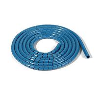 HellermannTyton 161-46200 Spiral Wraps Spiralwrap Metal-Content, 0.35" Diameter, PE/SS, Blue, 98 ft/roll