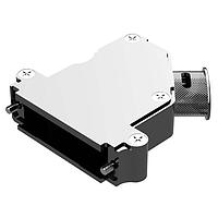 Amphenol Positronic D25000AKNE0/AA Banded Backshell D-Sub Backshell Banded Ellipt Side slot M internal hex,  Size 3