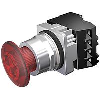 SIEMENS 52PP2GRA Push-Pull PUSHBUTTON,MTD,RED,1 3/4"MTL ILL,2POS
