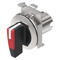 EAO 45-2828.4D20.001 Switch Actuators Selector switch actuator 2 positions red flush mounting 0-main 90? long lever front metal