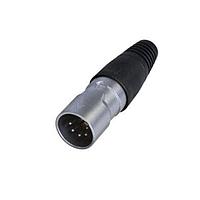 REAN RCX5M-Z-001-0 Connectors 5P MALE XLR CBL CONN IP65 BLACK/TIN