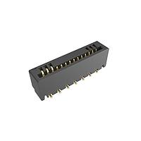Amphenol FCI HFW14S-2STAE1HLF Connectors 1.00mm Flex Connector, HFW Straight series, 14 Position, Top Entry Surface Mount, Gold Plate, Non-ZIF, Halogen-free.
