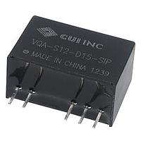 CUI Inc VQA-S15-D17-SIP Isolated 17/-8.6 Vdc, 0.04/0.08 A, 1 W, 23.3-24.7