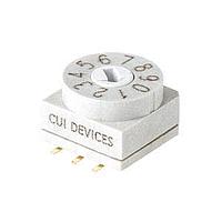 Same Sky (formerly CUI Devices) RDS1-10S-1065-SMT-TR-67 DIP Switches 10 Position Surface Mount 2.54 mm Pitch IP67 Flush Arrow Actuator DIP Switch