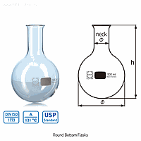 DURAN SM.2172171 Flask round bottom 4 Lit.