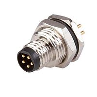 Same Sky (formerly CUI Devices) CDM806-05B-MP-F011-67 Straight 5 Pins Panel Mount Pc Pins Front M11 x 1.0 BCoding Screw Copper Alloy IP67