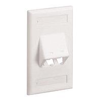 Panduit CFPSL2EIY Electrical Enclosures Faceplate 2 Port Classic Sloped Elec