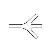 Raychem - TE Connectivity 553981-000 Transition Boot, Y-shaped Slimline 462A423-51/164-0