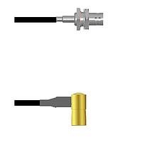 Amphenol Custom Cable Q-0403S0003012i RF Cable Assemblies BNC-SJB/SMB-RP G174 12I