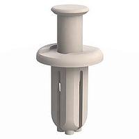 Essentra Components 61RR250125 Push-In Rivet Removable Rivet, .250 Hole, .125 Panel Thk