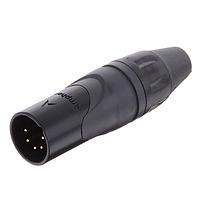 Amphenol Audio AX5MB-AU Cable Connectors 5 Pole Pin Male Plug XLR AX audio cable conn Black finish gold contact plate