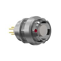 ODU GK2LAC-P08NMM2-000L Connectors Panel Receptacle, Sty GK, Ser L, Sz 2, 8pos, PEEK, CRIMP