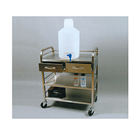 SciLab SL.Car7036 Stainless-steel Cart (2×Drawer & 3×Shelves, 90×45×h90cm)