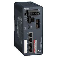 SCHNEIDER MCSESM053F1CS0 Managed Ethernet Switches Ethernet Switch, Industrial Managed Switch 4TX/1FX-SM